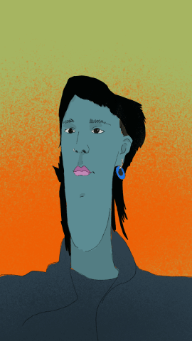 autorretrato,loop,animacion,2d