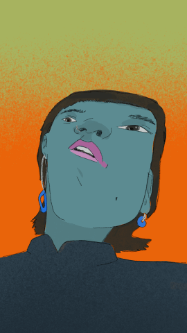 autorretrato,loop,animacion,2d