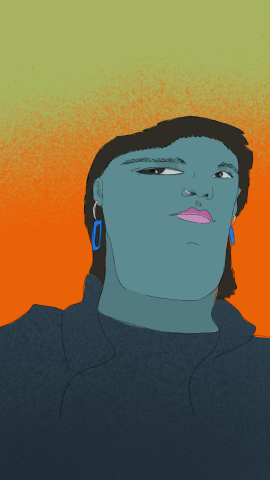 autorretrato,loop,animacion,2d